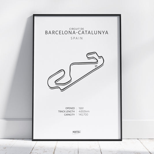 Circuit De Barcelona-Catalunya  | Formula 1 Race Circuit | Poster