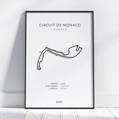 Circuit De Monaco | Formula 1 Race Circuit | Poster