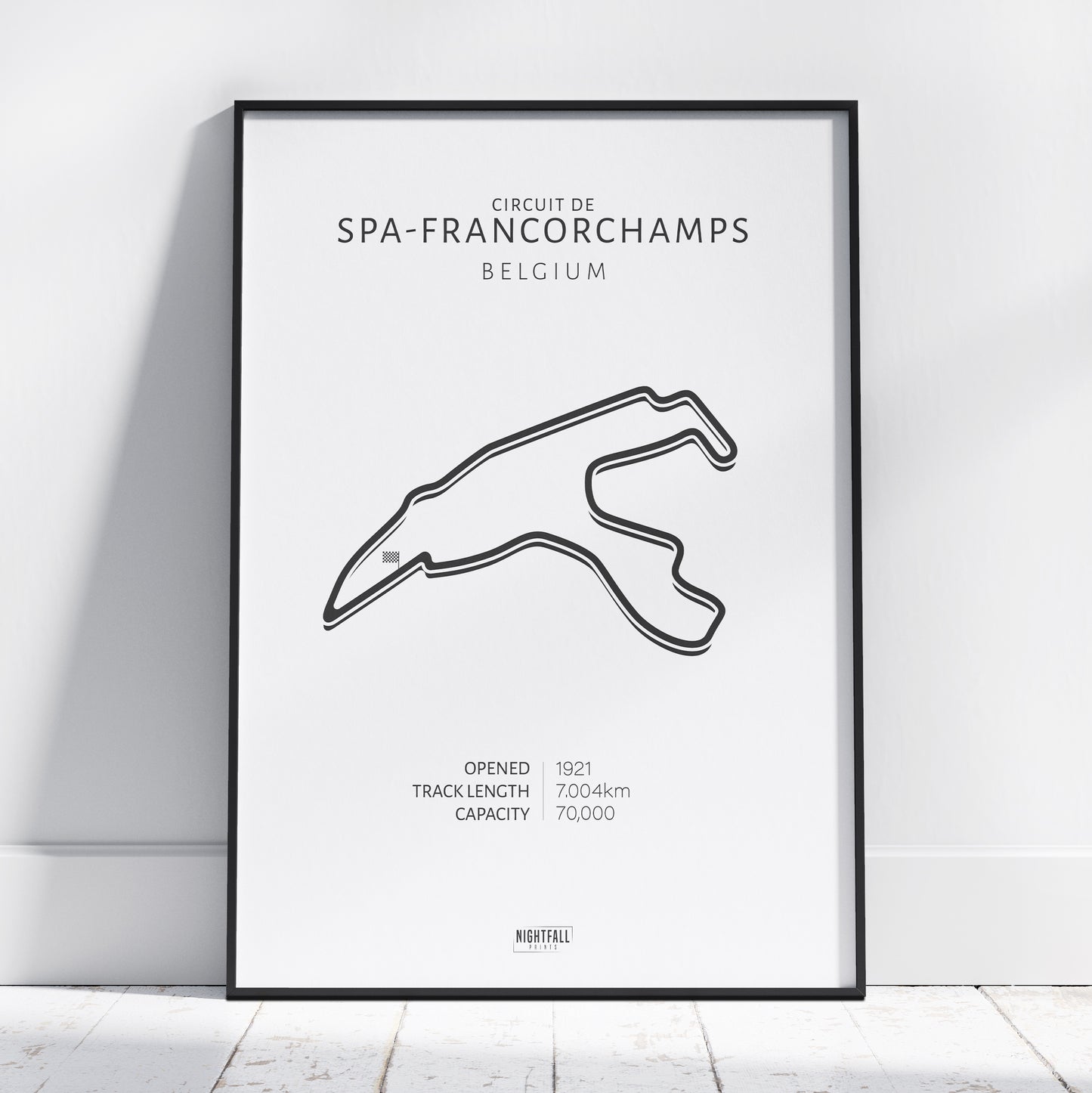 Circuit De Spa-Francorchamps | Formula 1 Race Circuit | Poster