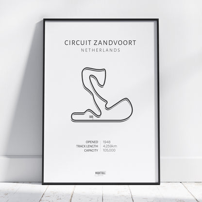 Circuit Zandvoort | Formula 1 Race Circuit | Poster