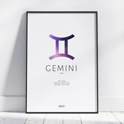 Gemini | Star Sign | Poster