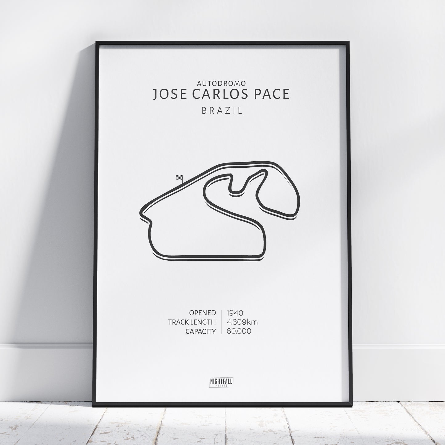 Autodromo Jose Carlos Pace  | Formula 1 Race Circuit | Poster