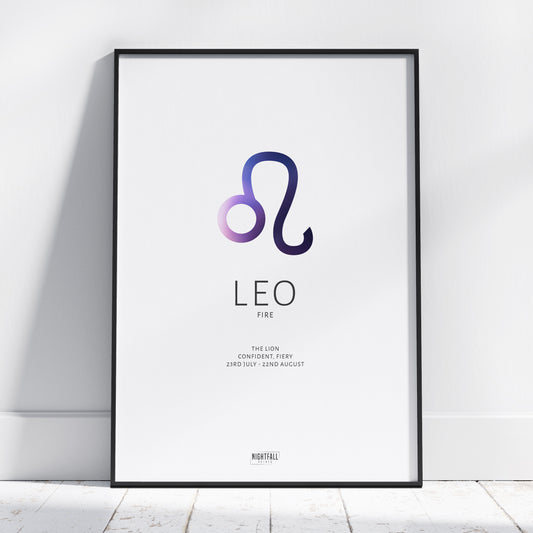 Leo | Star Sign | Poster