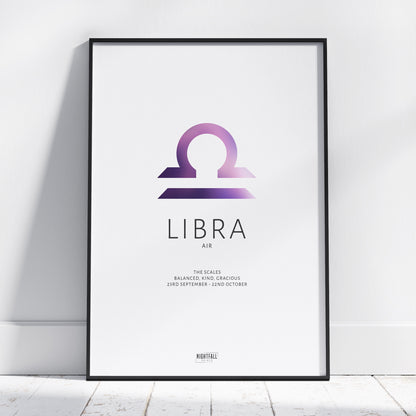 Libra | Star Sign | Poster