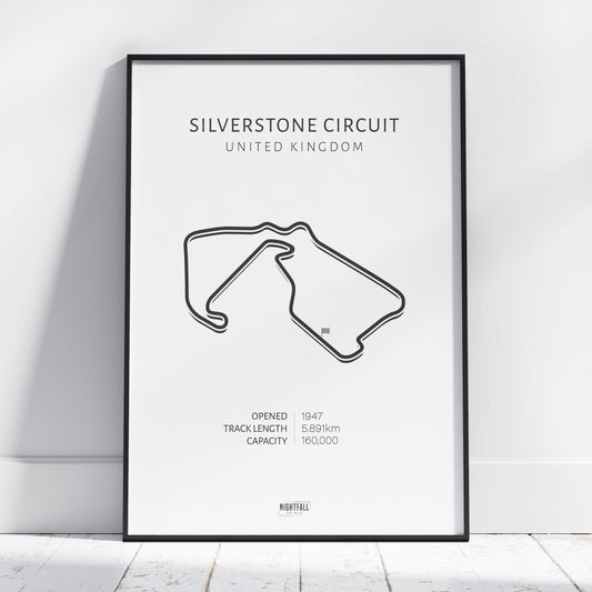 Silverstone Circuit | Formula 1 Race Circuit | Poster